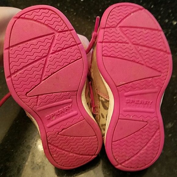 Pink and cheetah Tan  Sperry Top-sider - Picture 3 of 5